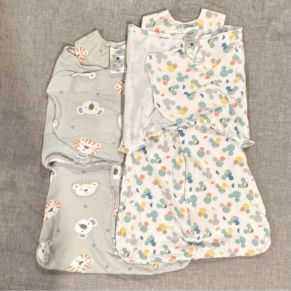 Set of 2 Disney Baby HALO SleepSack 3-6M Swaddle